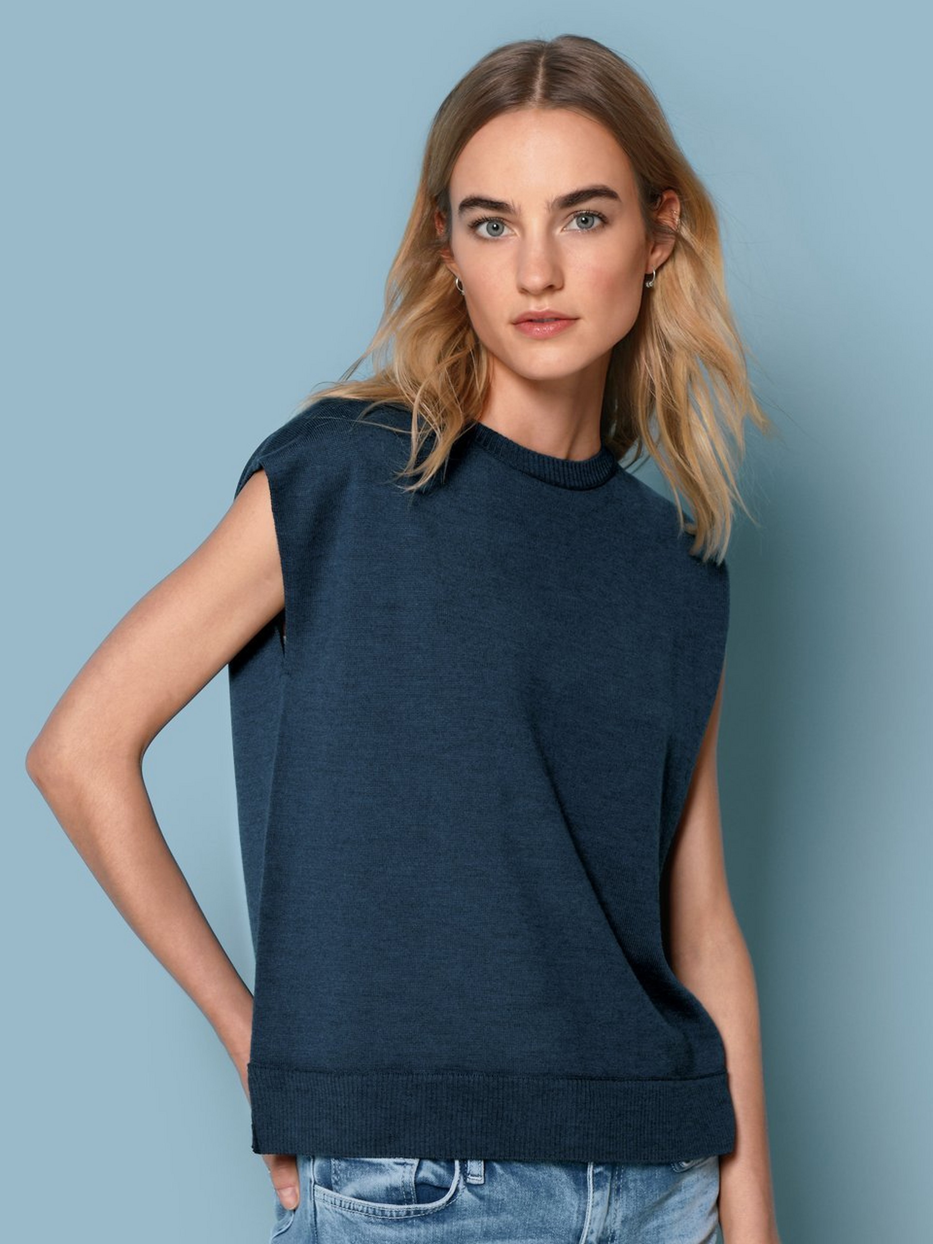Pullunder aus 100% Schurwolle Biella Yarn