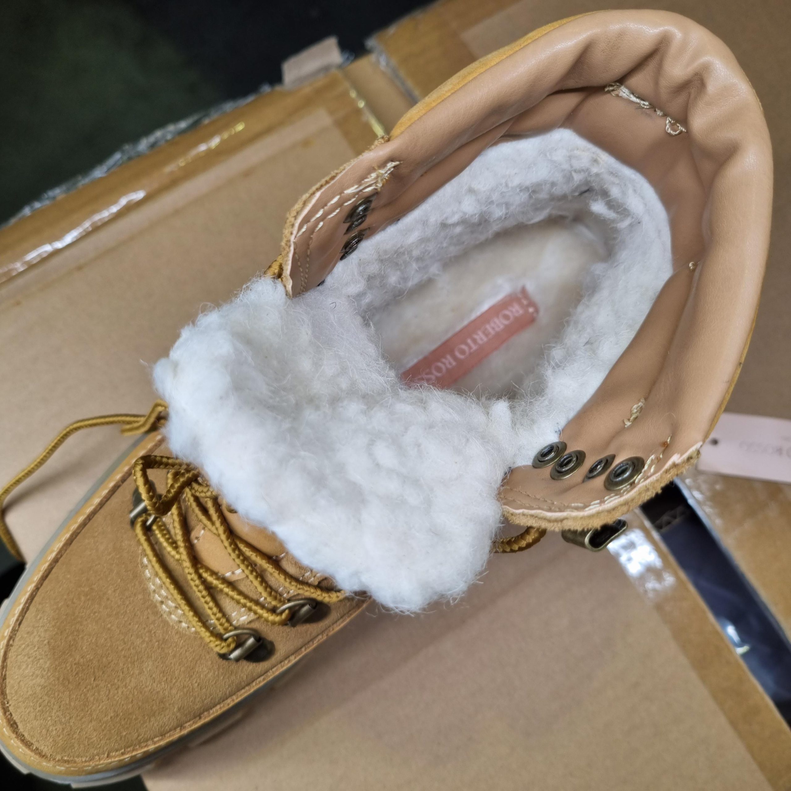 Combat Leather Boot Warm Tan