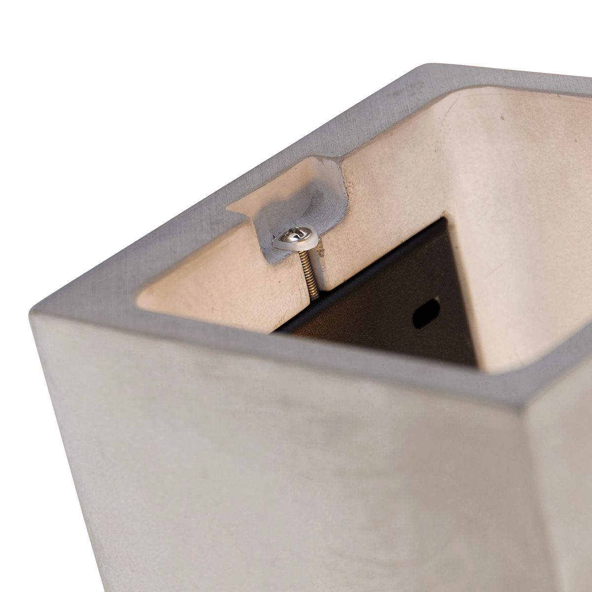 Landelijke vierkante wandlamp beton - Alban