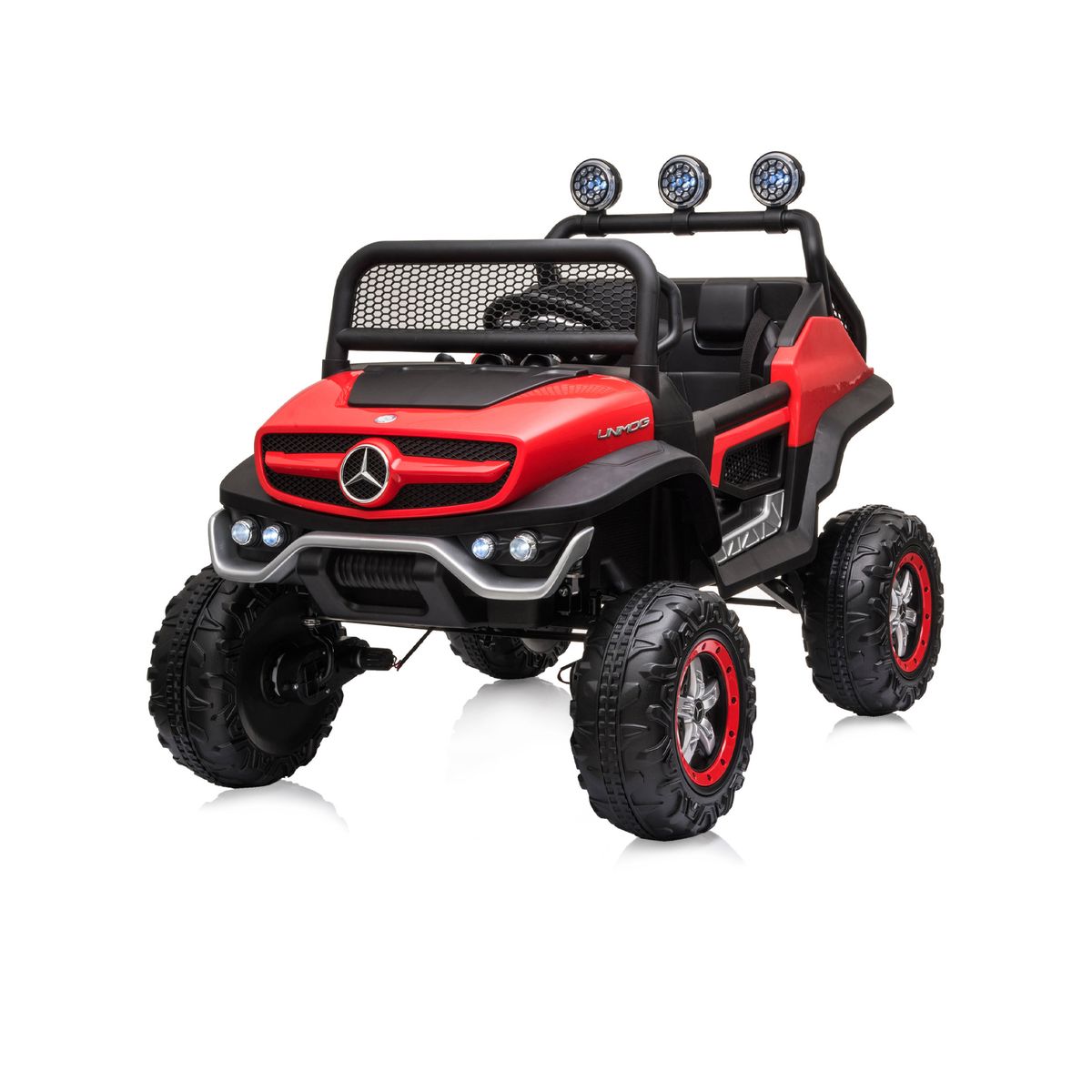 Chipolino Kinderelektroauto Mercedes SUV, Fernbedienung, EVA-Reifen, Stoßdämpfer rot