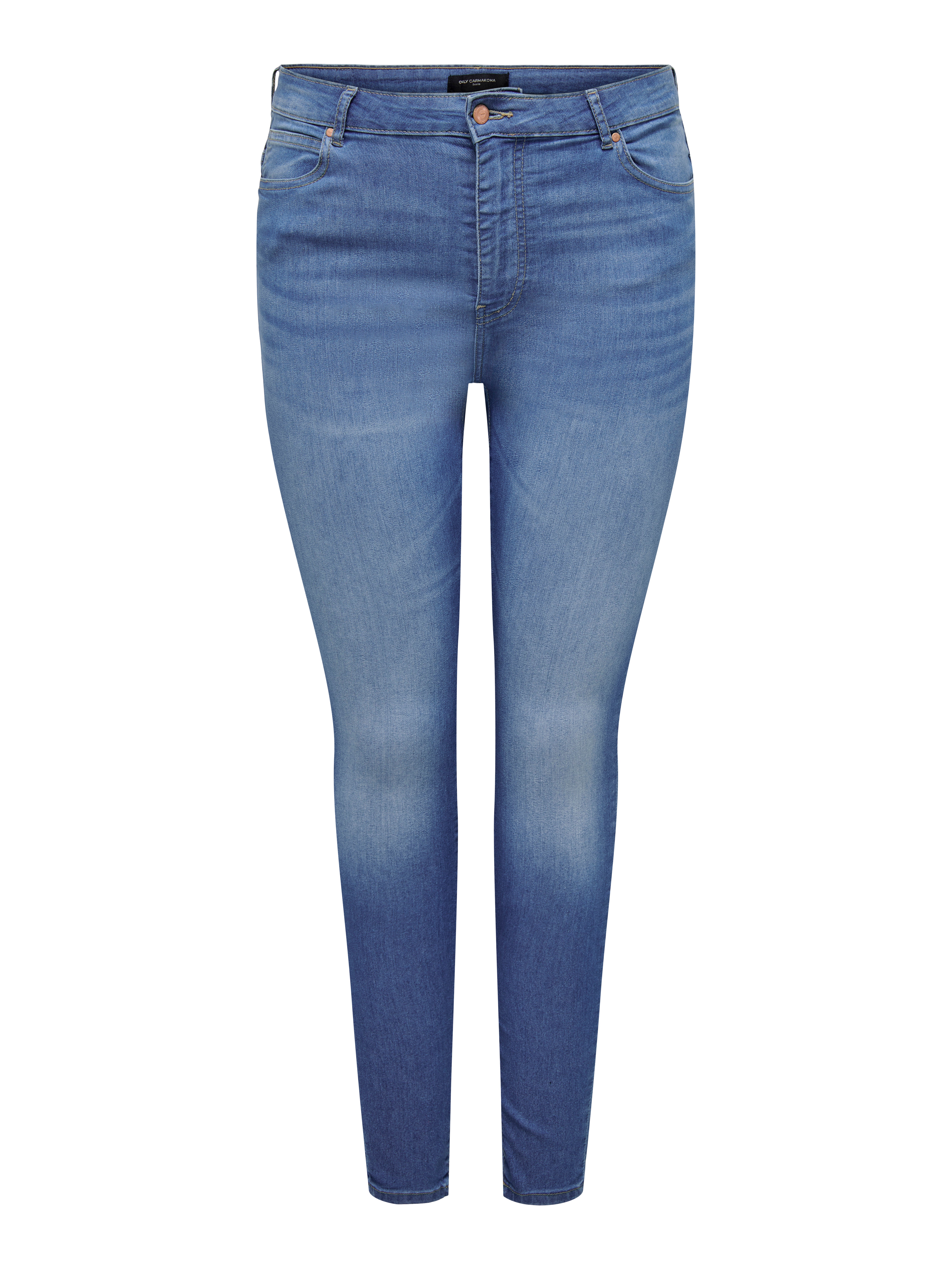 CARFLAKE Hohe Taille Skinny Fit Jeans Medium Blue Denim
