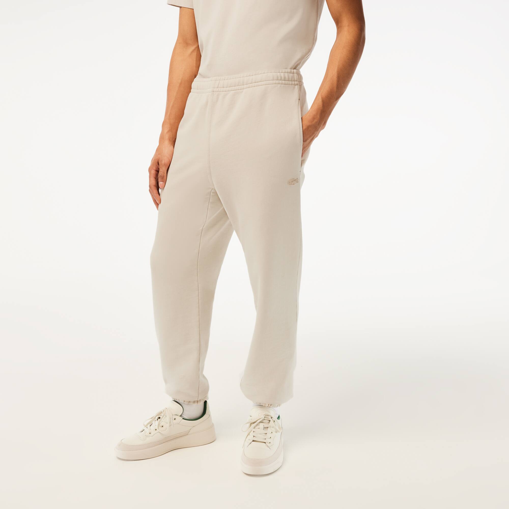 Pantalon de survêtement homme Lacoste en coton biologique Pantalons de survêtement - Beige - Lacoste - Homme