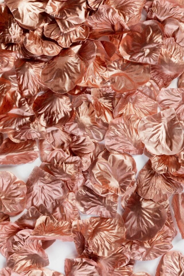 Rose Gouden Rozenblaadjes Metalic 500st