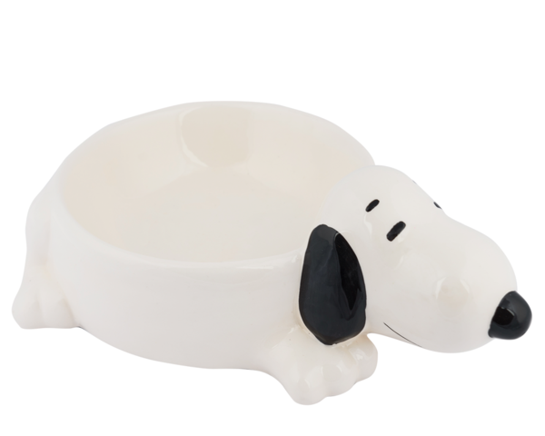 Alimentador para cães Zooz 3D Snoopy, branco
