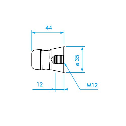 Prolyte CCS6-650 Halve Coupler 0mm Offset/M12