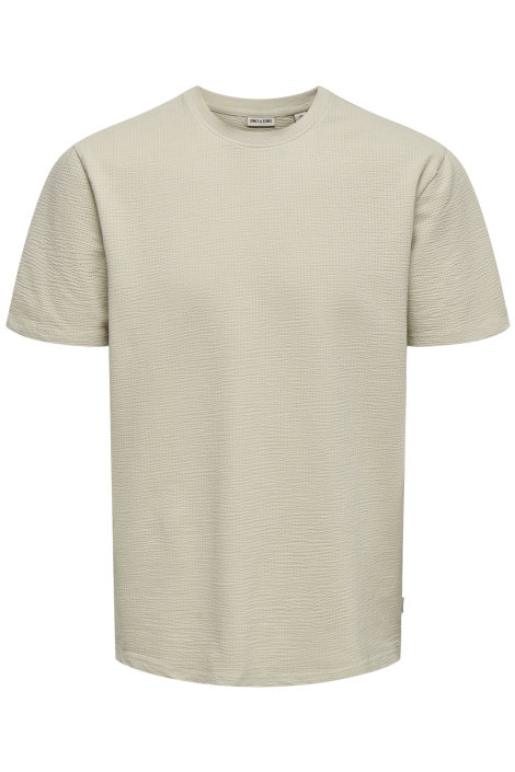 Only & Sons beige heren t-shirt