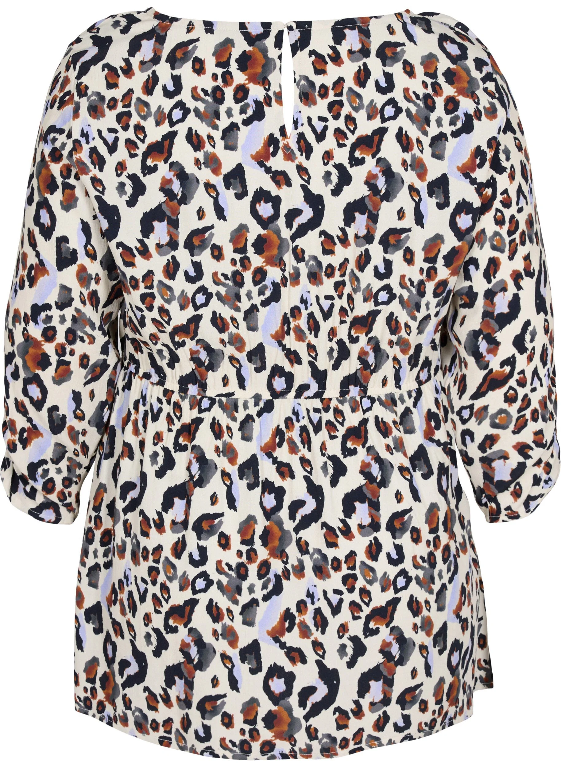 Graviditets bluse i viskose med print