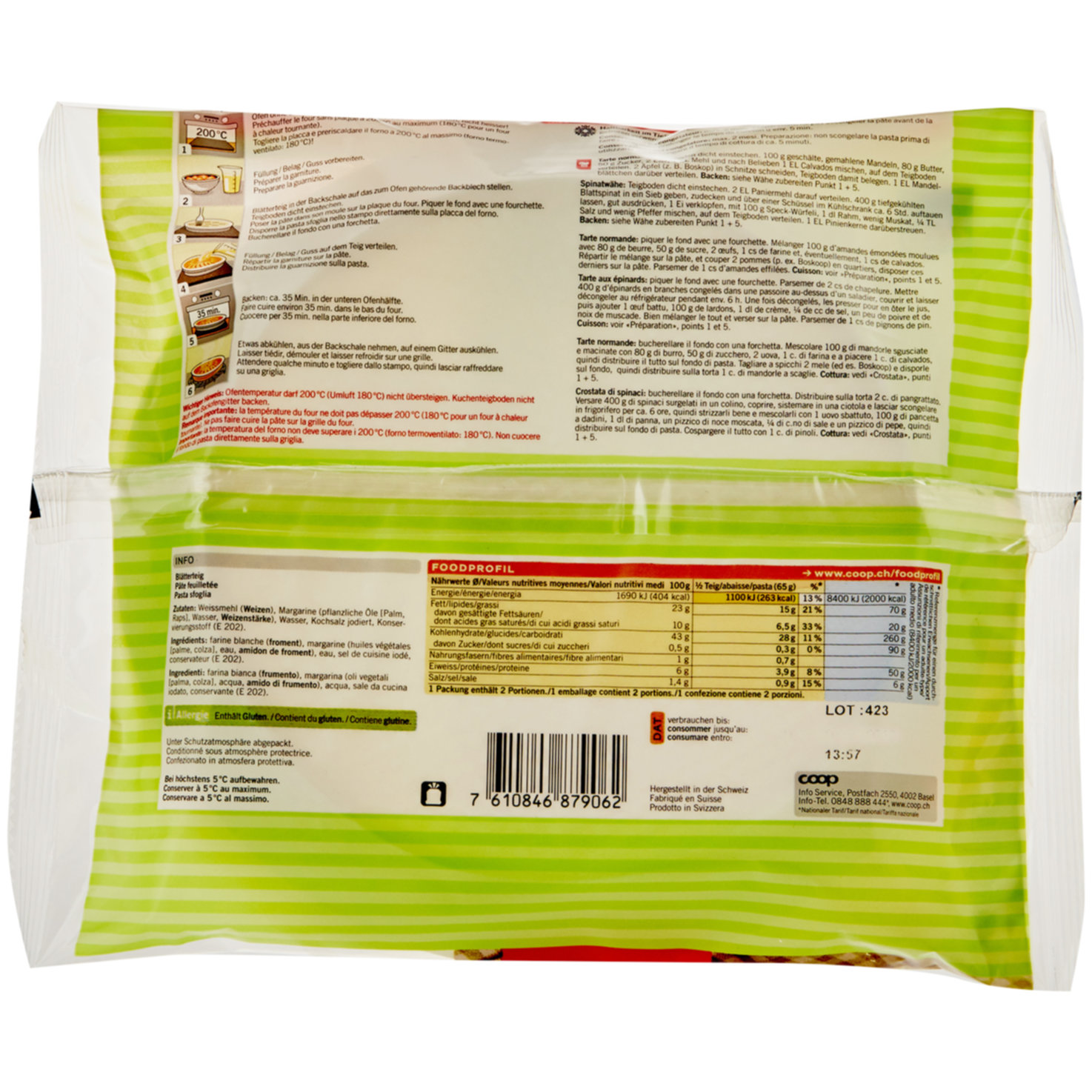 Betty Bossi Blätterteigboden 130g