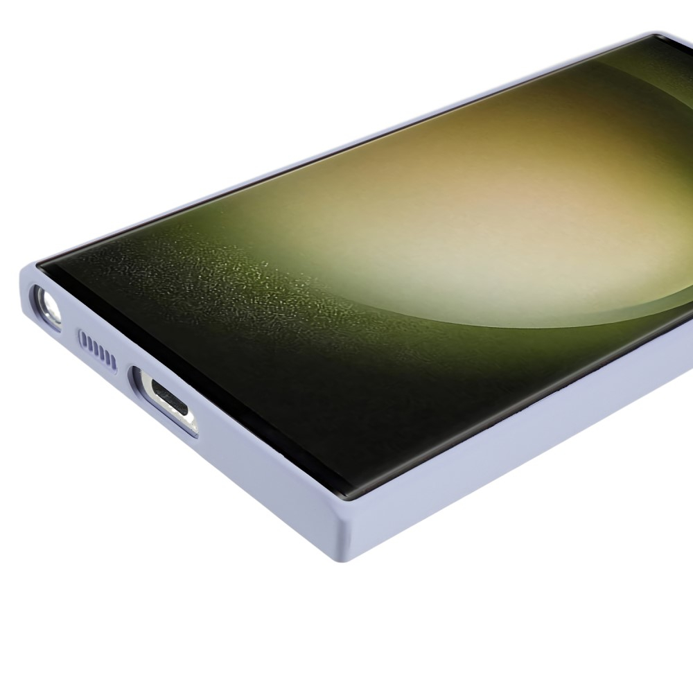 Samsung Galaxy S23 Ultra 5G Gummi Case Hülle mit Kameraschutz - Blaulila (Matt)