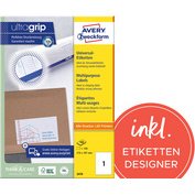 Etiquette universelle, 70 x 29,7 mm, blanc