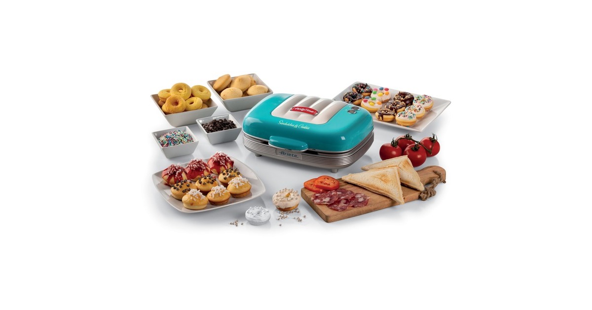 ArieteParty time Tosti / cupcake maker 1972/01 sandwichmaker  (Lichtblauw)