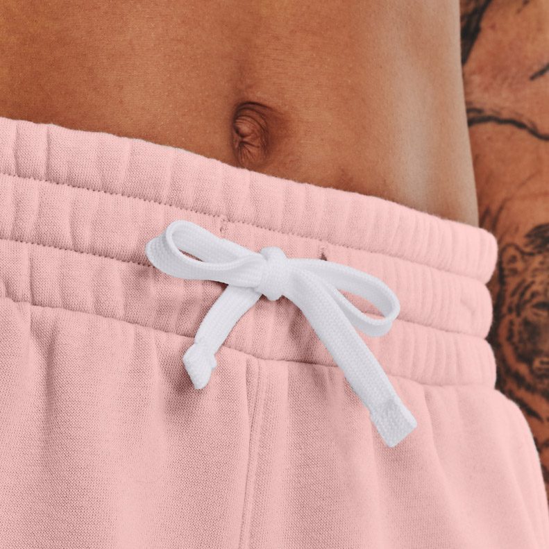 Under Armour Rival Fleece Shorts Damen retro pink