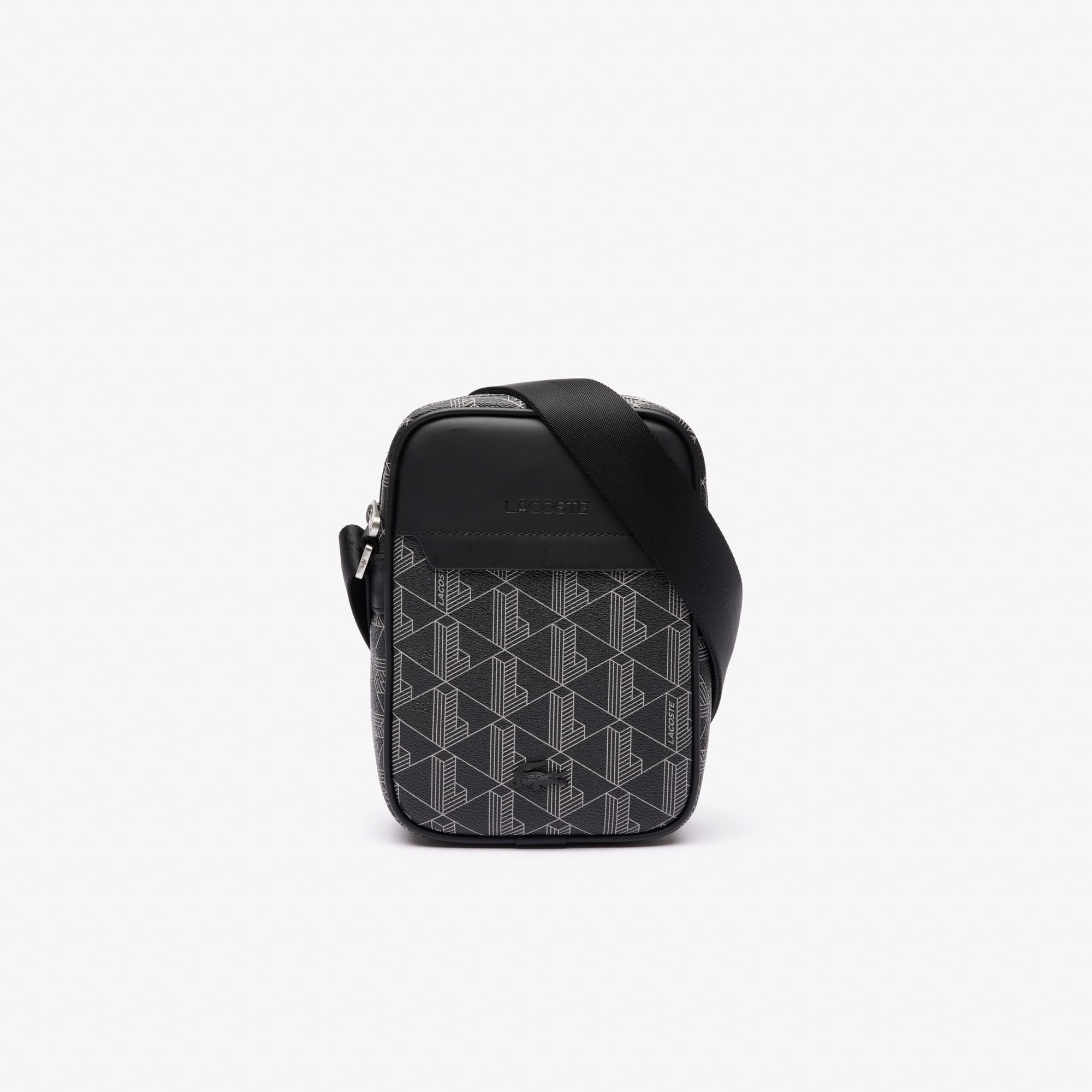 Sacoche verticale The Blend avec monogramme Sacoches & Pochettes - Noir - Lacoste - Homme