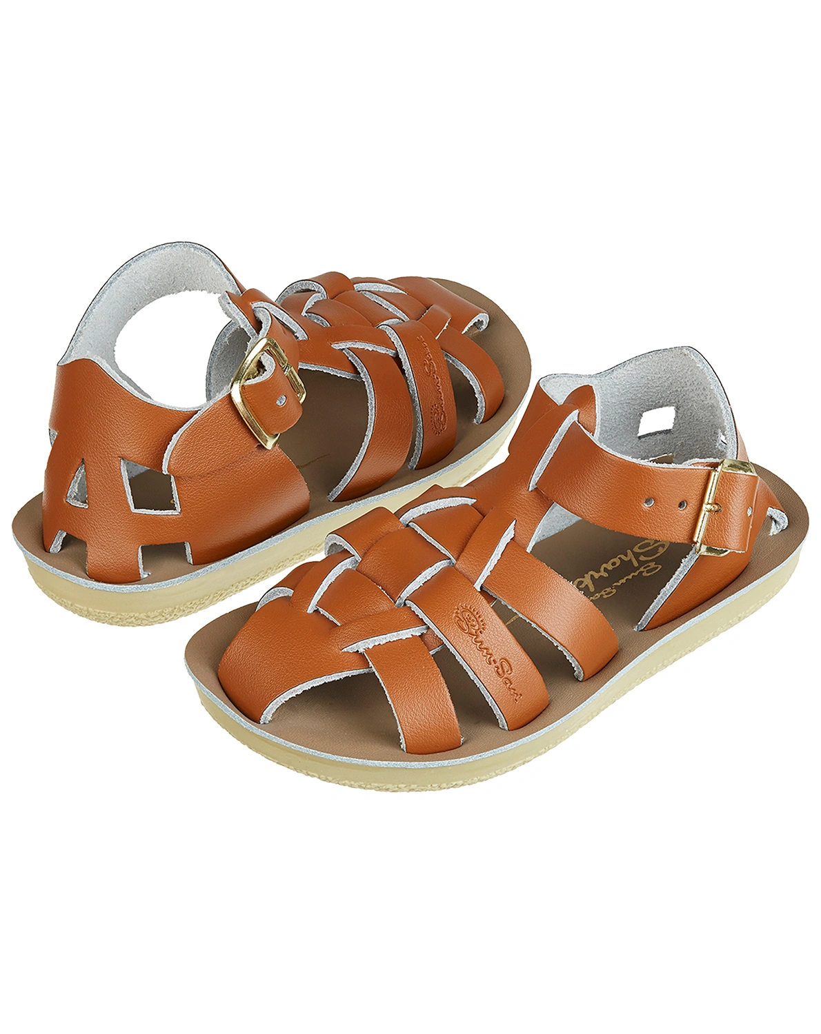 Sandalen SHARK mit Zehenschutz in cognac