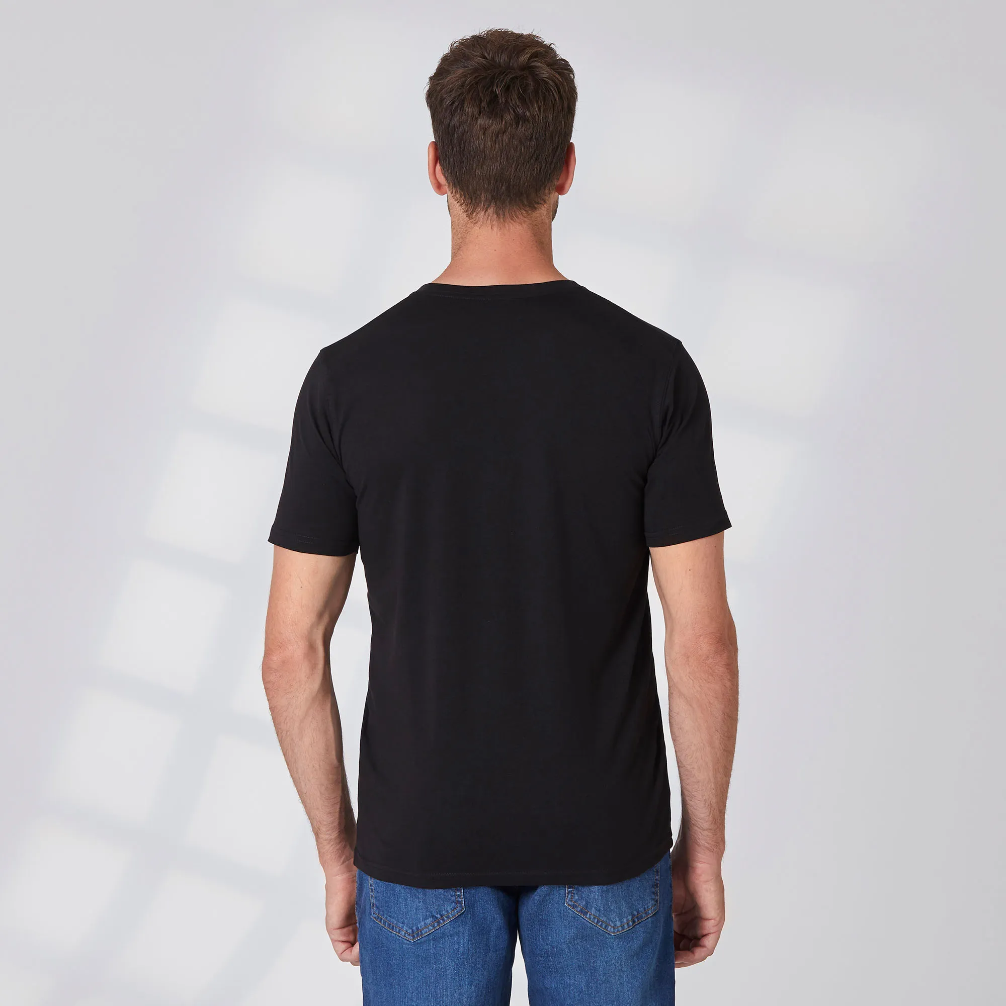 Herren-T-Shirt mit Rundhalsausschnitt, 2er-Pack