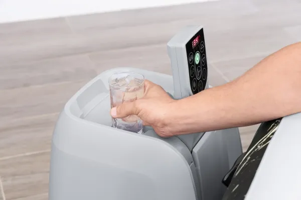 Bestway Lay-Z-Spa 6001F, 778 L, 6 person(er), Firkant, Boble/Jet massage, ABS, Polyethylenterephthalatfolie (PET), Polyvinylchlorid (PVC), Sort, Hvid