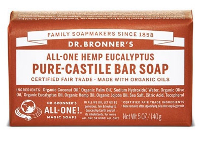 Dr Bronners Barsoap Eucalyptus 140g