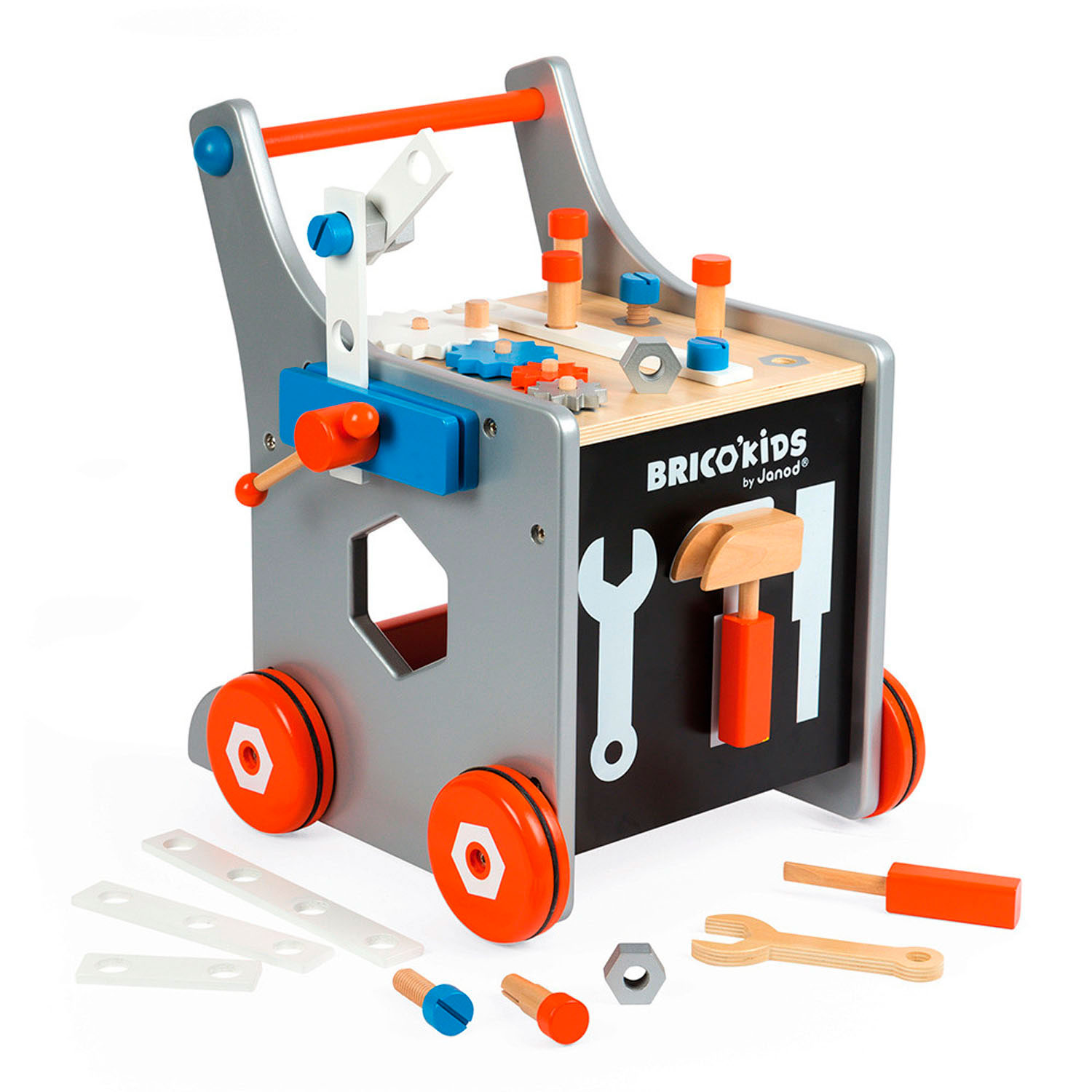 Janod Brico'kids - Magnetische DIY Trolley