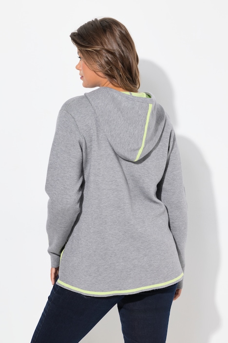 Hoodie, Doubleface, Kapuze, Langarm