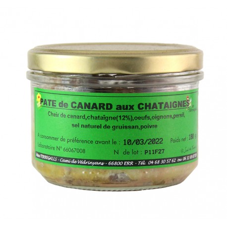 Mas Terregalls - Pâté de canard aux chataignes