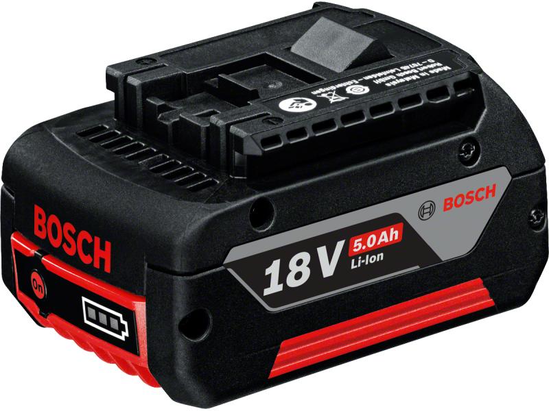 Bosch Professional Akku 18 V 5 Ah Lithium-Ionen-Akku für alle Geräte der 18-Volt-Klasse