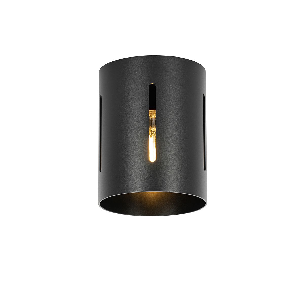 Design plafondlamp zwart met lichteffect - Yana
