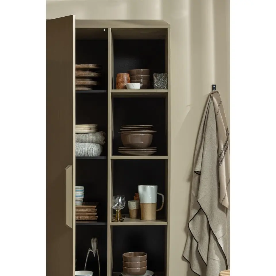 WOOOD Lowen Opbergkast - Grenen - Mud - 221x100x44
