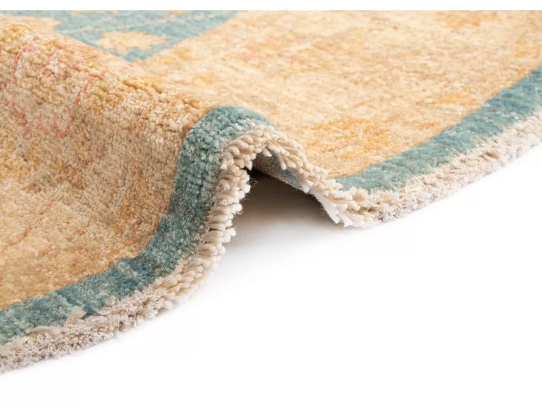 Tapis de laine 150x150 Bleu Kaizar