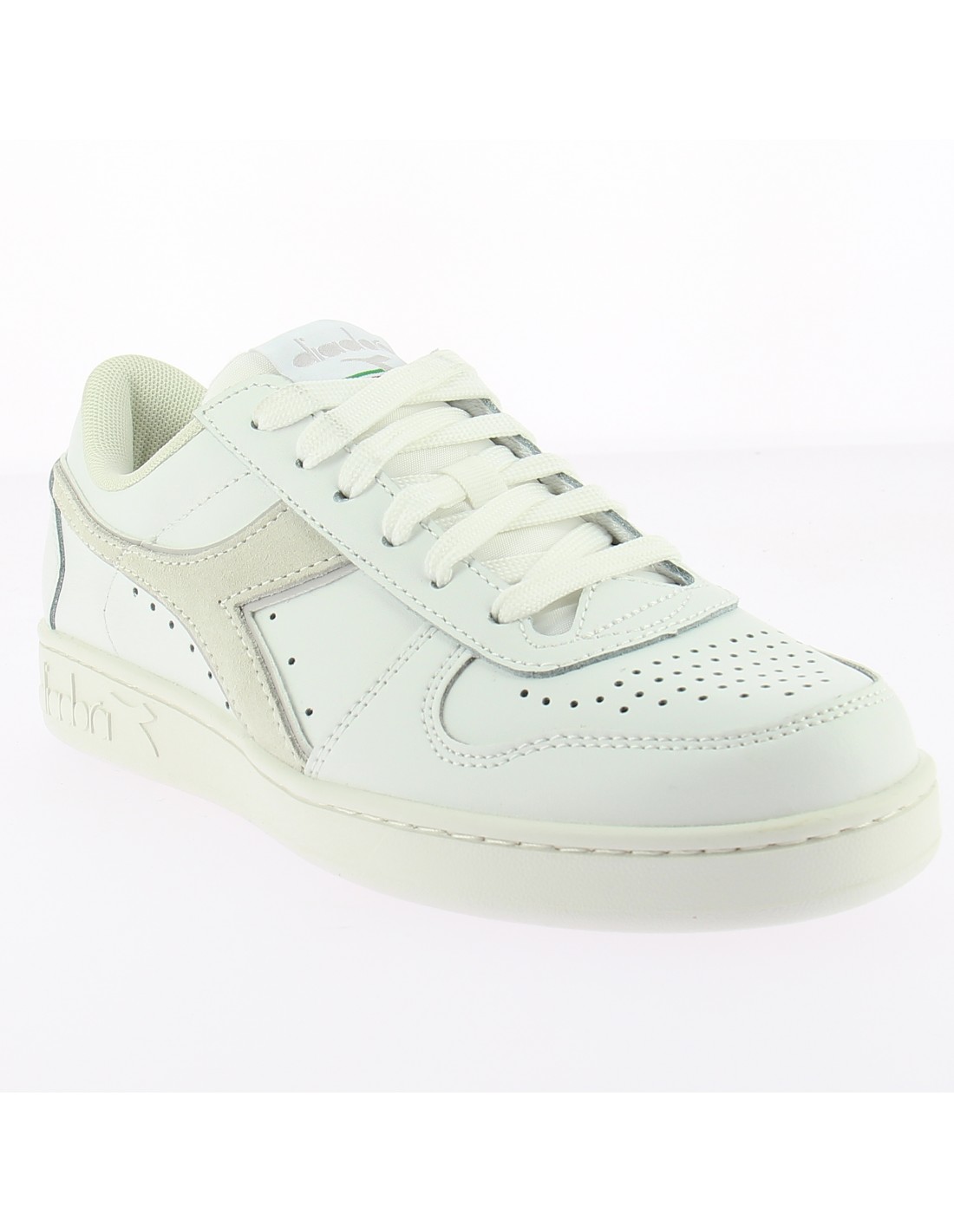 diadora Sneakers femme magic basket cuir blanc