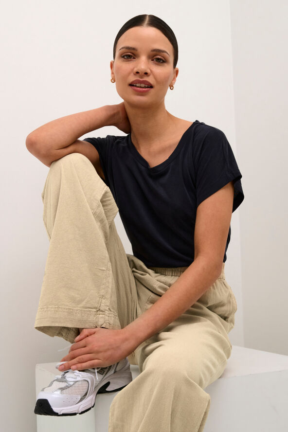Kaffe KAnaya Wide Pants Classic sand