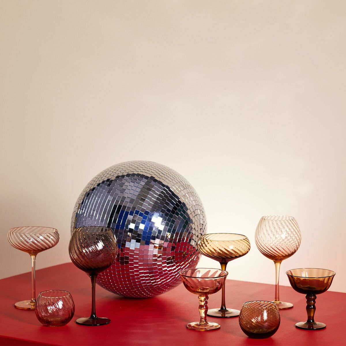 Opacity champagneglass 30 cl 2-pakning, fersken