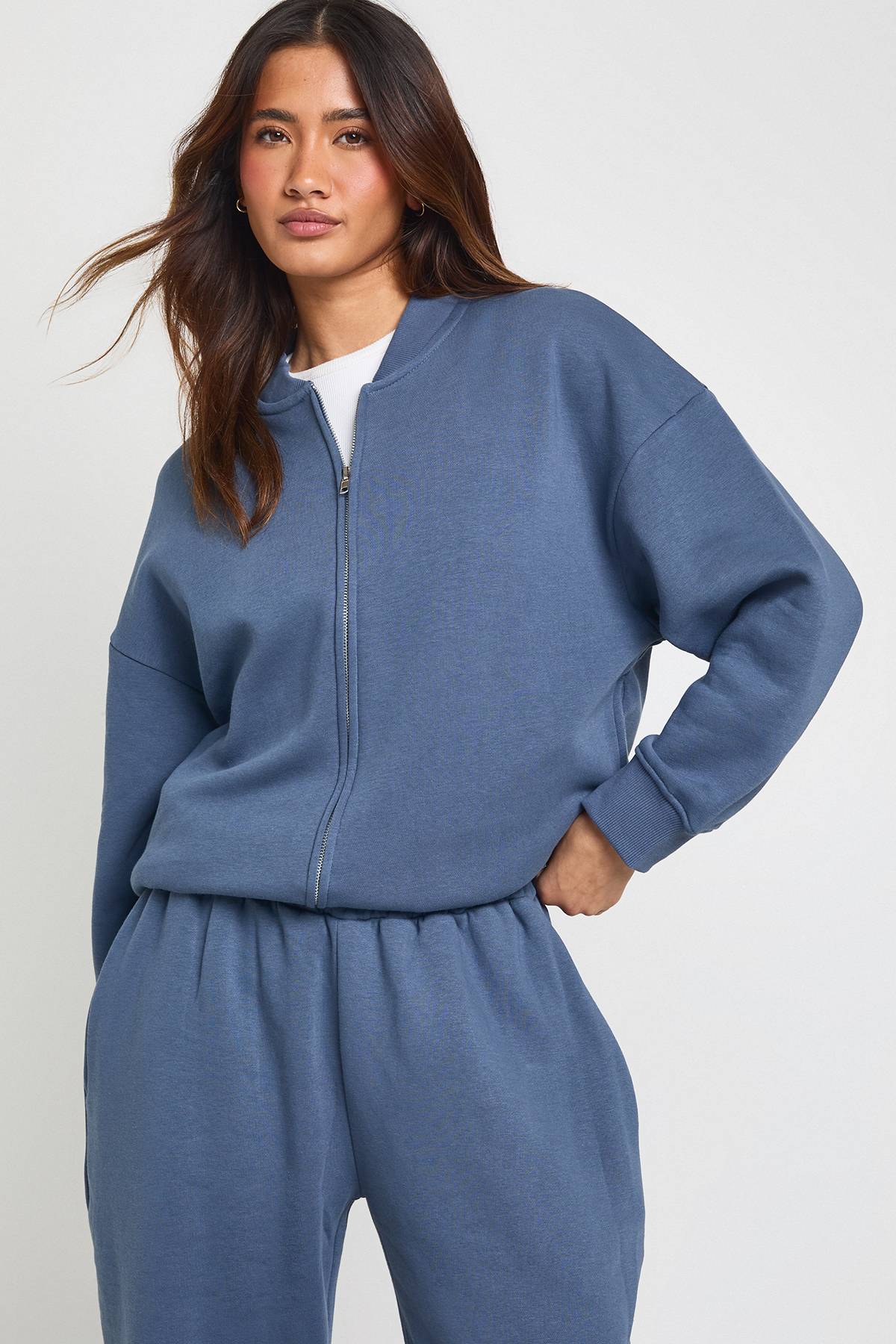 boohoo Ensemble Survêtement Veste Bomber Et Jogger Large