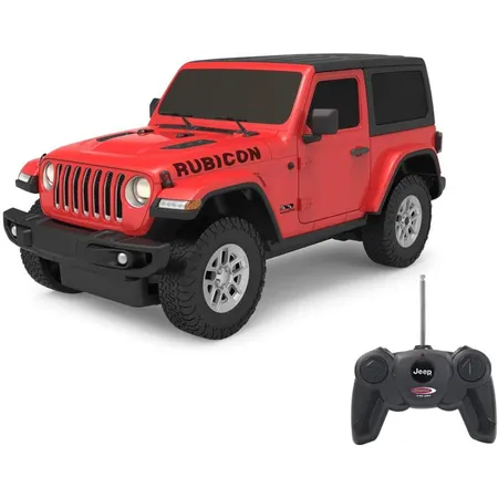 Jamara RC Jeep Wrangler JL 1:24 rot 40 MHz-offiziell lizenziert