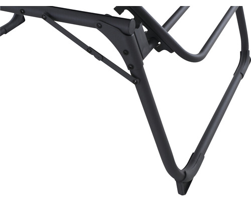 Siena Garden Comfort kampeerligstoel, antraciet