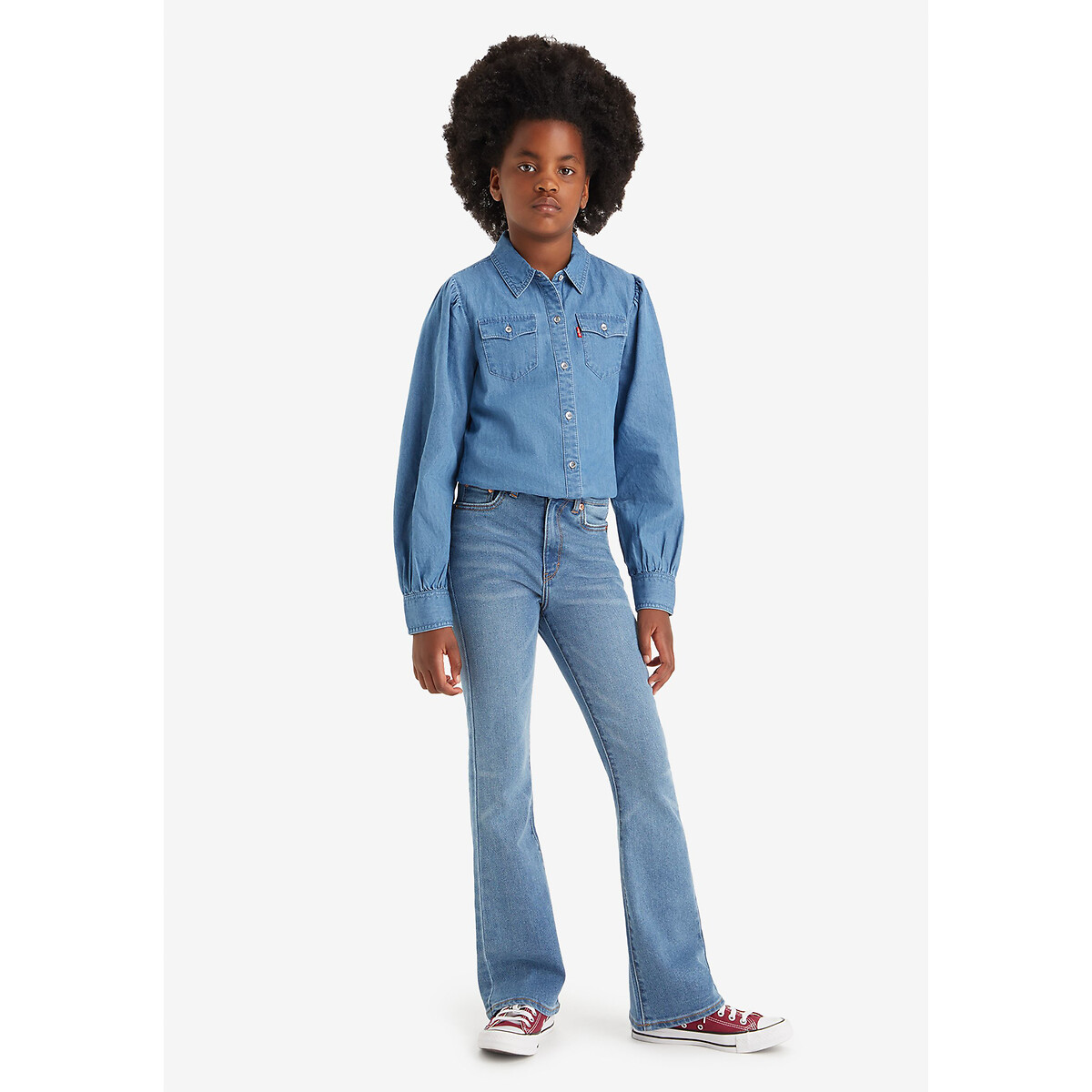 LEVI'S KIDS<br>Calça jeans flare coupé 726