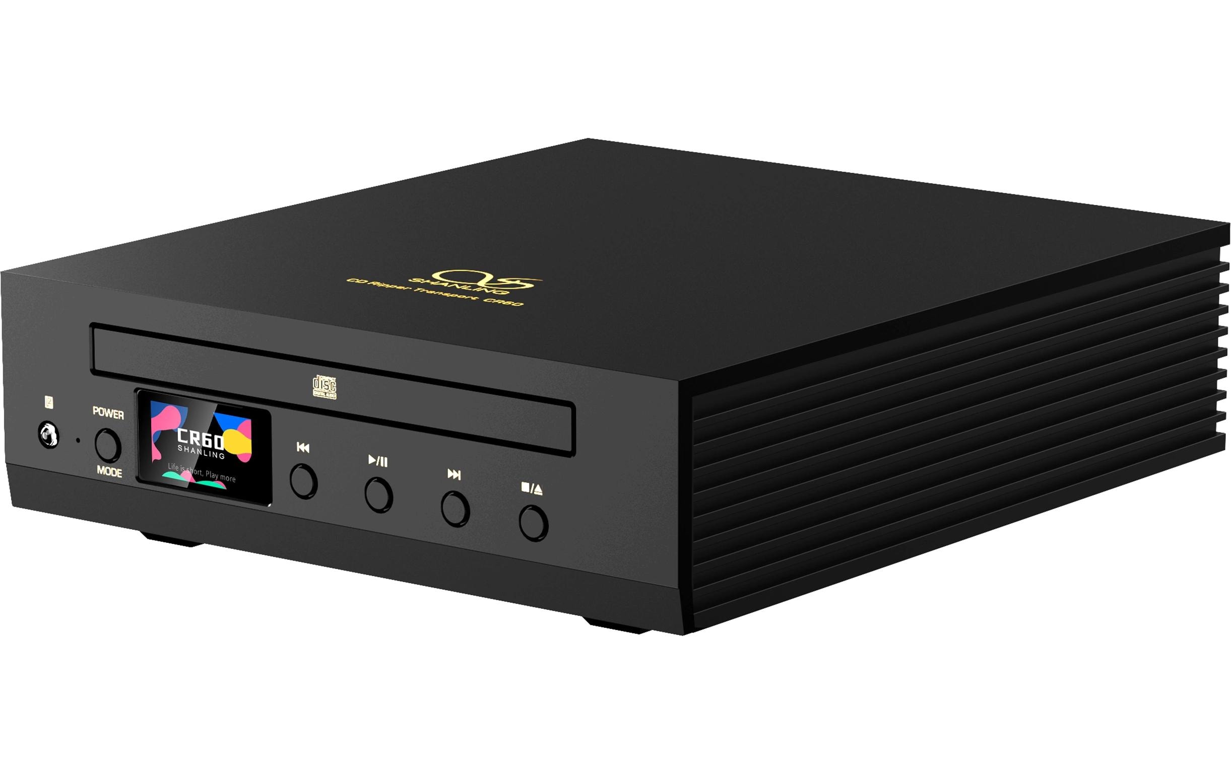 CD-Player CR60 Schwarz<br>Kompakter CD-Transport und CD-Ripper