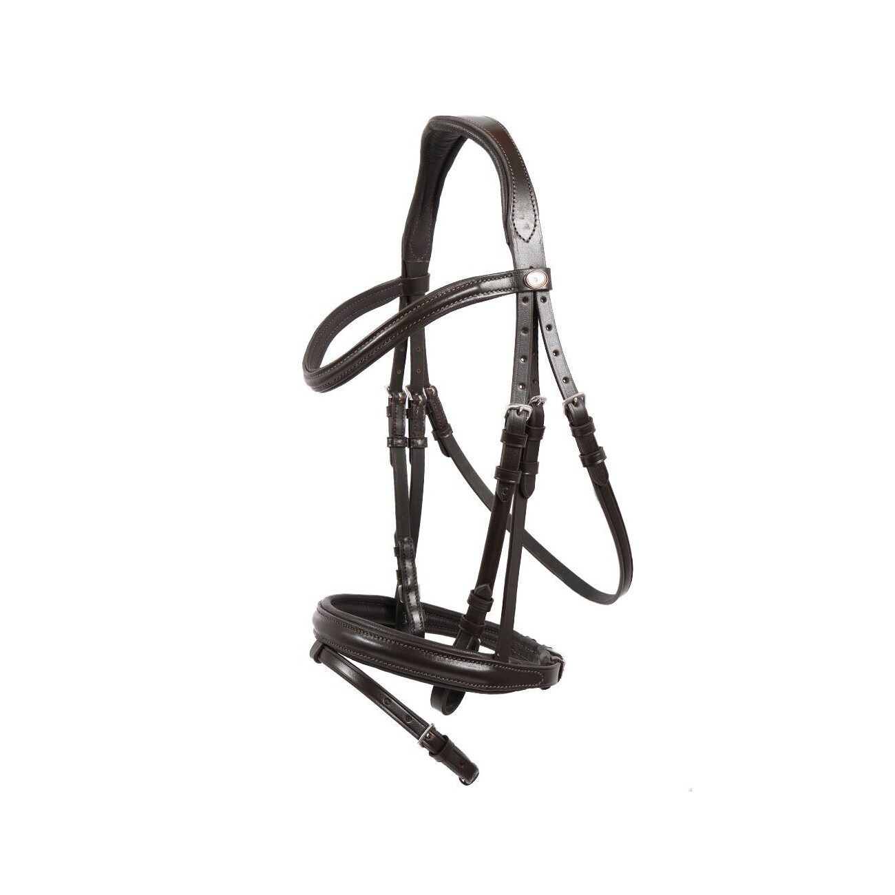 Hans Melzer Horse Equipment Hans Melzer Trense Bad Harzburg braun/silber WB EXTRA (KB-Kaltblut)