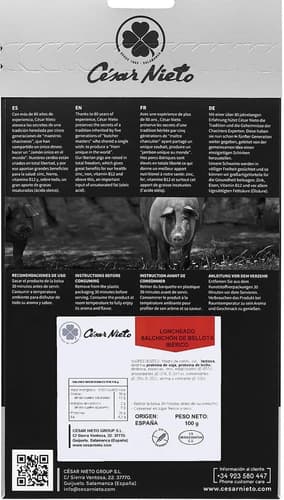 César Nieto Salchichon Iberico Bellota