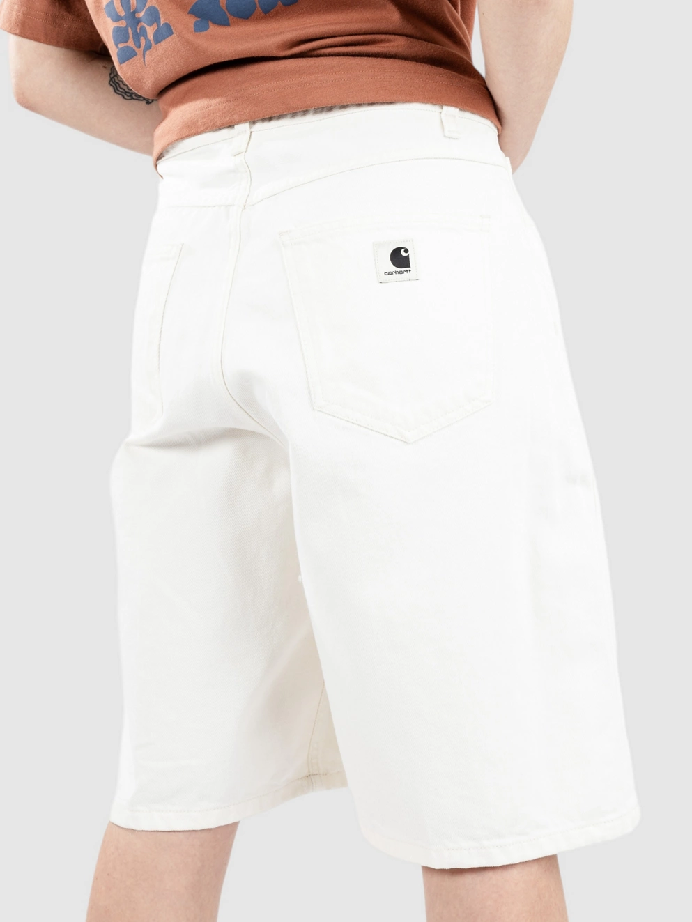 Carhartt WIP Brandon Shorts white rinsed