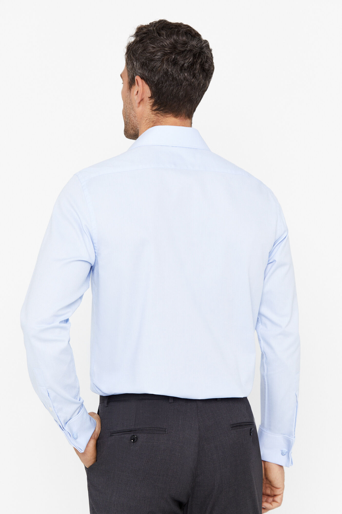Camisa clássica gemelos - Azul