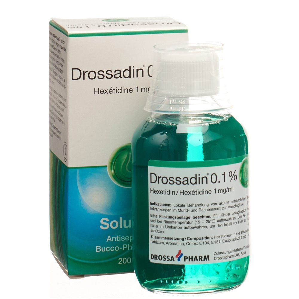 DROSSADIN Lös 0.1 % Fl 200 ml