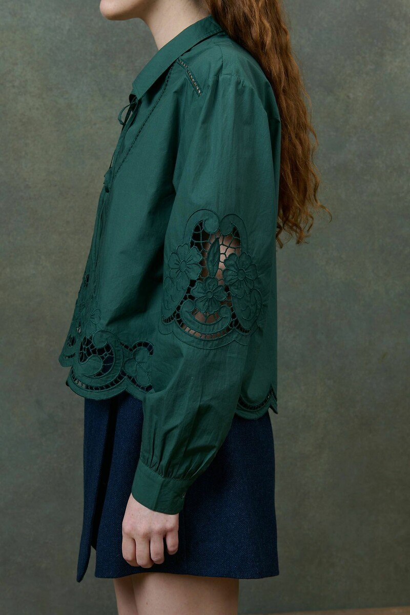 LOUISE MISHA<br>Blusa com Engels kant, ALINOU