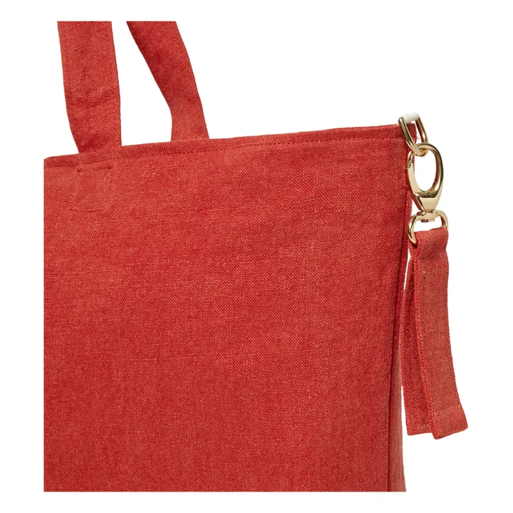 Adorna Sac week-end en lin | Coquelicot