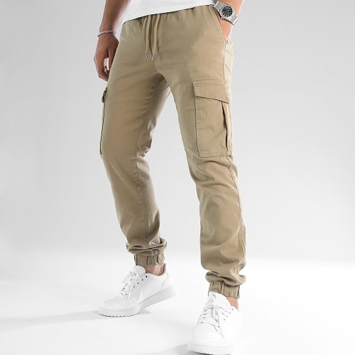 Lot De 2 Pantalons Cargo 2811 2714 Beige Foncé Gris Anthracite