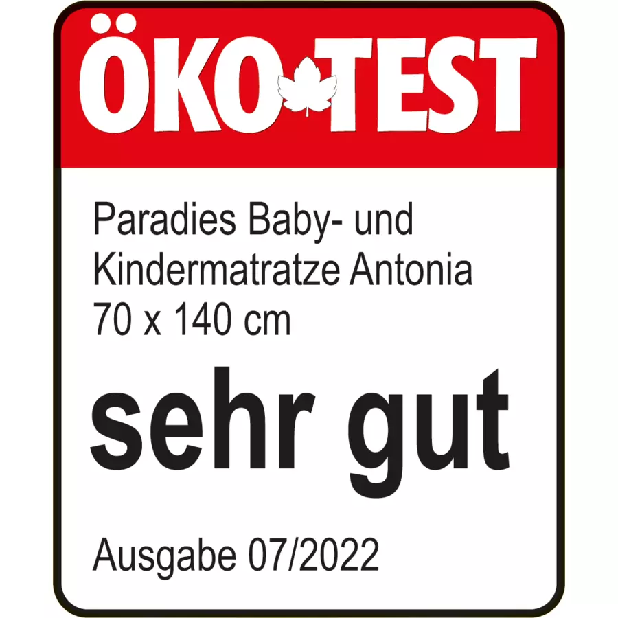 Paradies Kindermatratze Antonia 70 x 140 cm