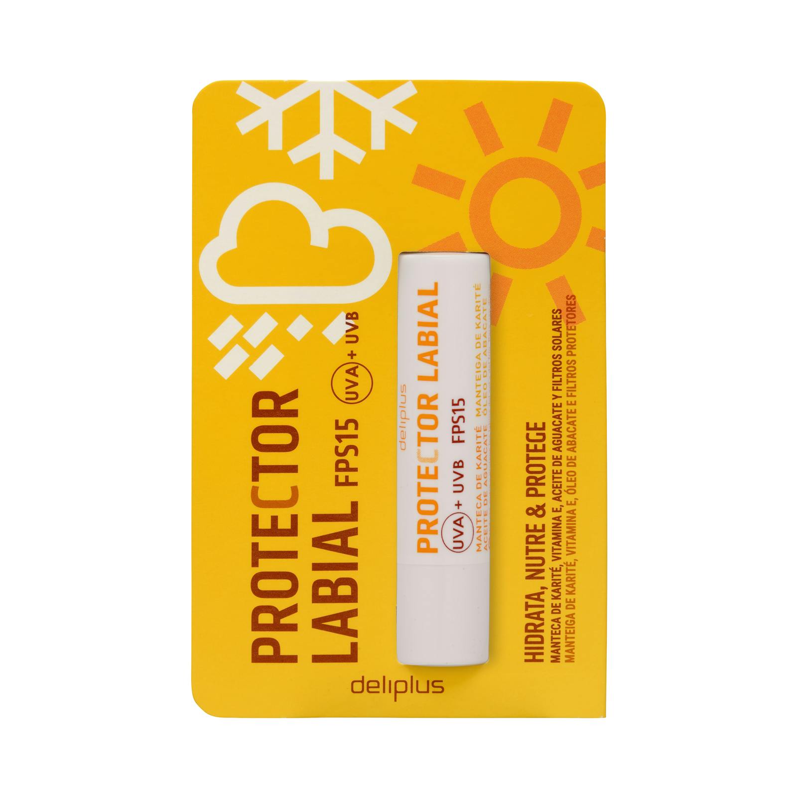 Baume à lèvres Deliplus SPF 15