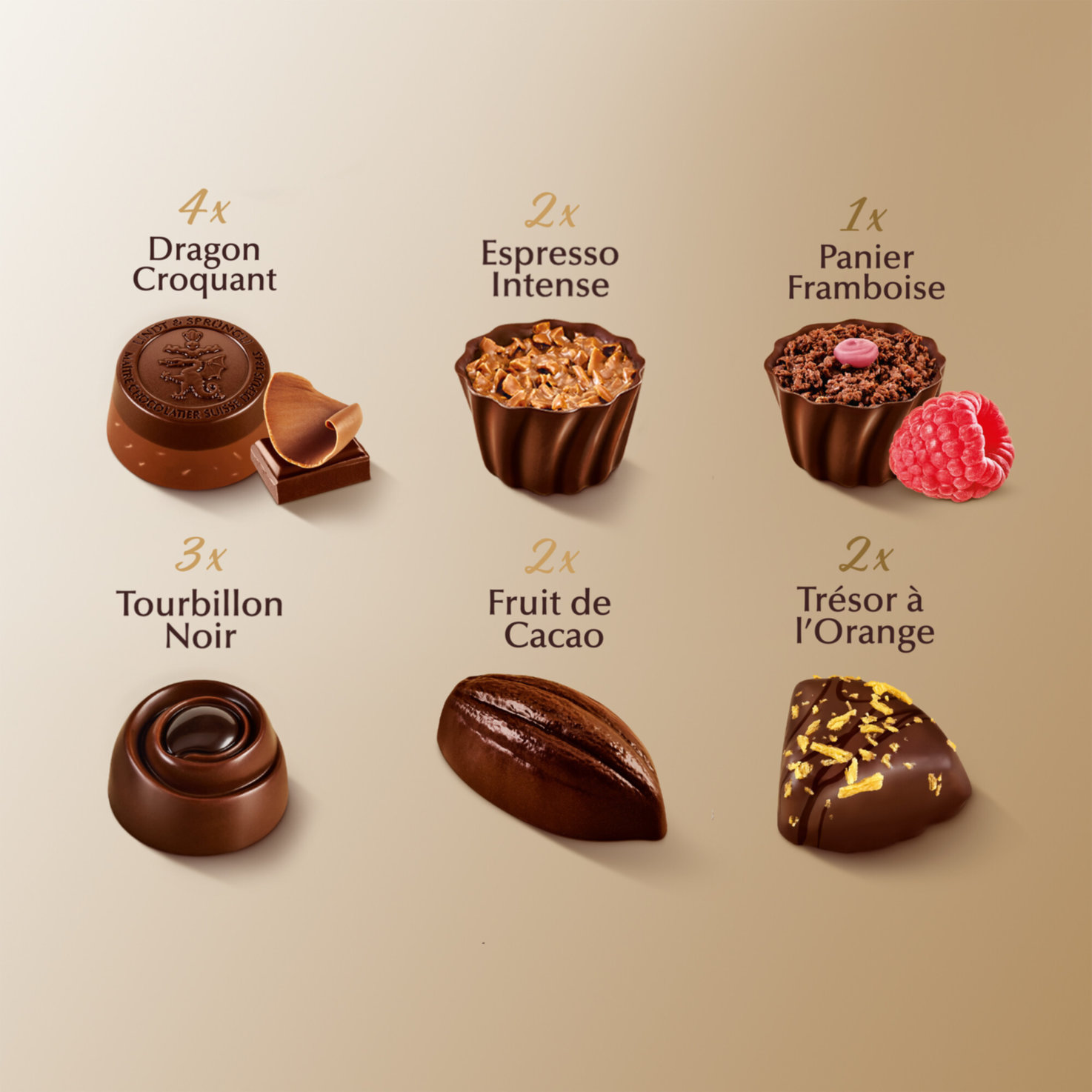 Lindt Connaisseurs Pralinés Dunkel Collection Noire