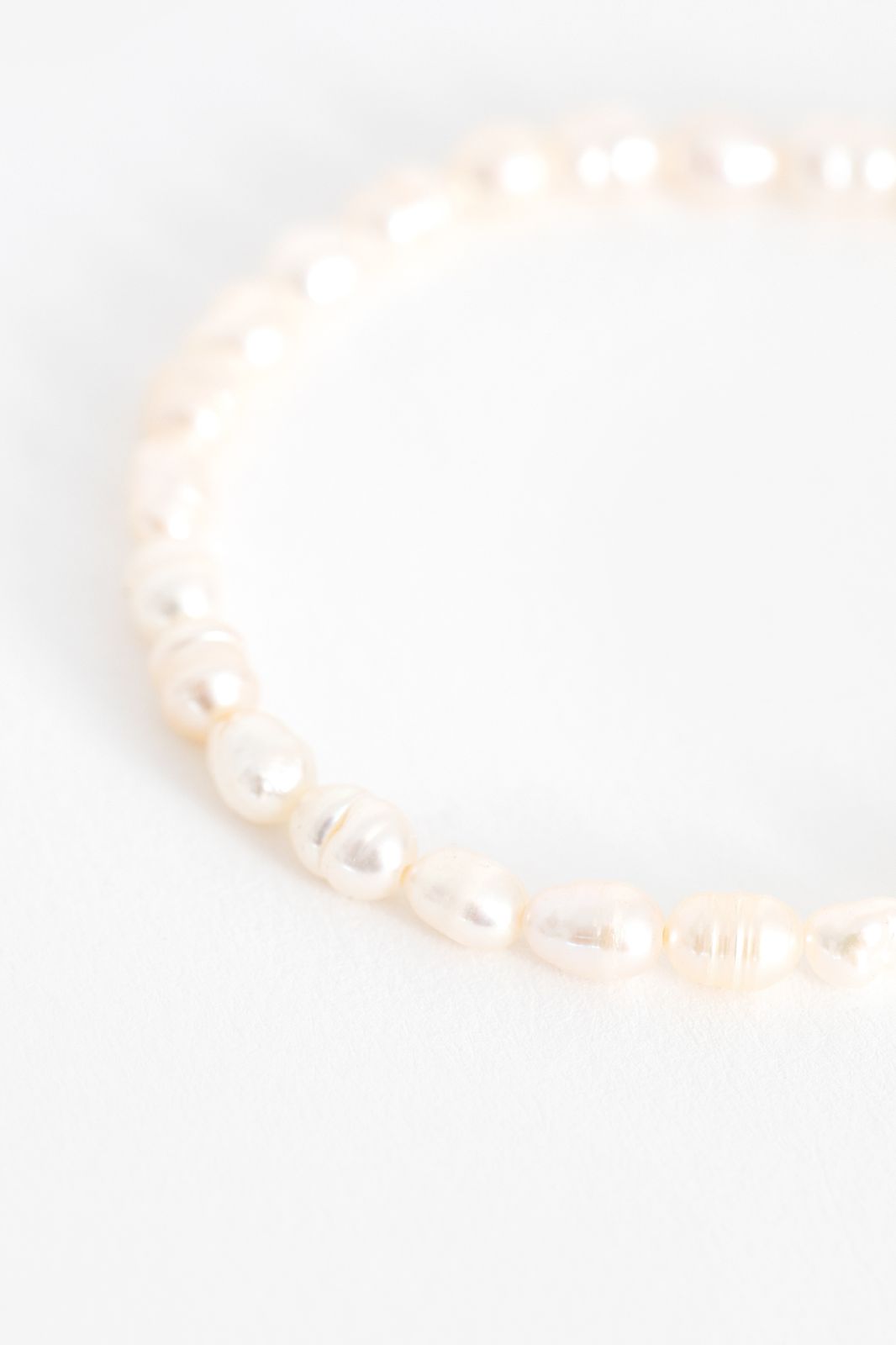Gold plated armband met parels