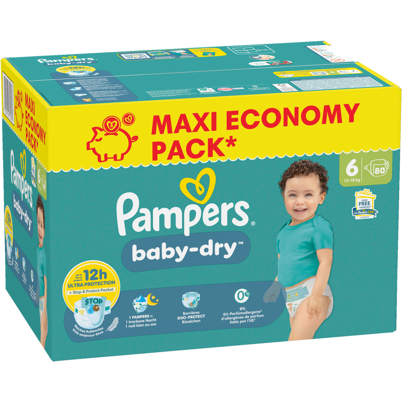 Pampers Baby Dry Grösse 6 80 Windeln