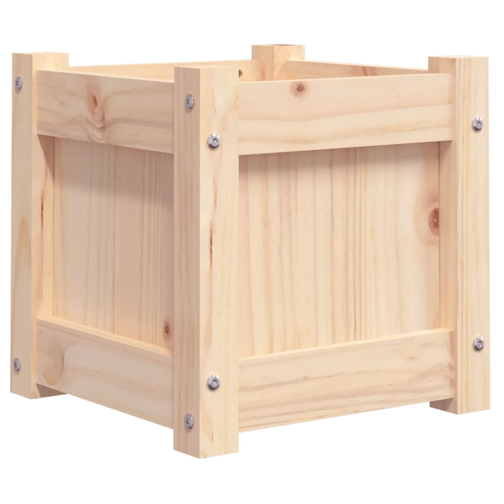 Jardinières 2 pcs bois de pin massif